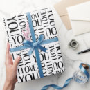 Recherche de i love you papier cadeau Typographie