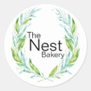 Recherche de feuille de laurier autocollants Aquarelle