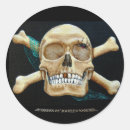 Recherche de os croisés autocollants Éffrayant