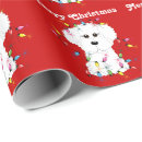 Recherche de frise de bichon papier cadeau Chiens