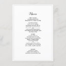 Recherche de menu élégant mariage menus Noir et blanc