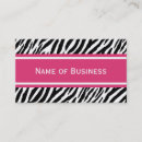 Suche nach rosa schwarzer zebra visitenkarten Elegant