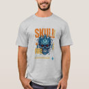 Suche nach blaue flamme tshirts Schädel
