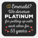 Suche nach 55 hochzeitstag aufkleber Couple