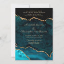 Recherche de turquoises de mariage invitations Couple