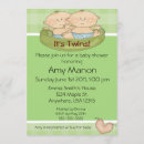 Recherche de jumelles baby shower invitations Multiples