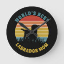 Recherche de silhouette de chien horloges Labrador