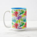 Recherche de motif tropical tasses Moderne