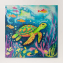 Recherche de tortues puzzles Plage