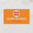 Recherche de langue espagnole cartes visite Teacher