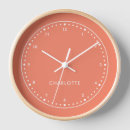 Recherche de rose de corail horloges Moderne