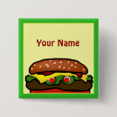 Recherche de hamburgers badges Drôle
