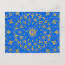 Suche nach fleur de lis postkarten Blau