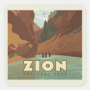 Suche nach zion nationalpark aufkleber Vintages reiseplakat