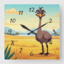 Recherche de autruche horloges Illustration