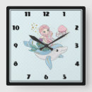 Suche nach mermaid wanduhren Illustration