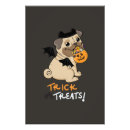 Suche nach trick oder leckerei poster Mops