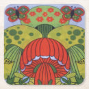 Recherche de champignons dessous de verres Vintage