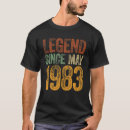 Suche nach legende seit 1983 tshirts Retro