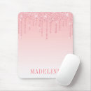 Recherche de paillettes roses tapis souris Féminin