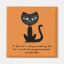 Suche nach cartoon der schwarzen katze magnete Tier