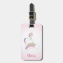 Recherche de licorne bagages étiquettes Rose