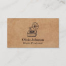 Suche nach musik vintage visitenkarten Für ihn