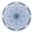 Recherche de mandala bleu boutons et poignées de porte Blanc