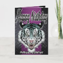 Recherche de tigre anniversaire cartes Unique