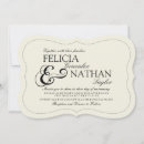 Recherche de couleur crème invitations Classique
