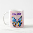 Recherche de papillon sur le rose tasses Tendance