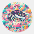 Recherche de désir autocollants Fête d'anniversaire