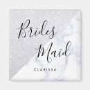 Recherche de partie nuptiale magnets Bridesmaid