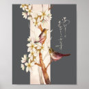 Suche nach japanische vögel poster Blüten