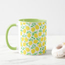 Recherche de fruit imprimées tasses Jaune