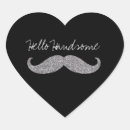Recherche de moustache noire autocollants Argent