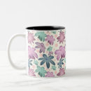 Recherche de papier peint floral tasses Motif botanique