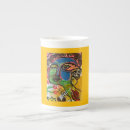 Recherche de visage abstrait tasses Coloré