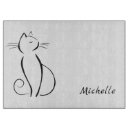 Recherche de chat noir planches à découper Noir et blanc