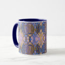 Recherche de batik bleu tasses Fleurs