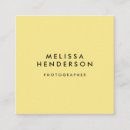 Recherche de photographe de mode cartes visite Minimaliste