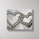 Suche nach herzen im sand leinwandbilder Romantisch