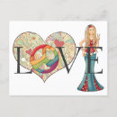 Recherche de fille hippie cartes postales Coloré