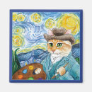 Recherche de peinture impressionniste magnets Chat