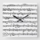 Recherche de murale de feuille horloges Notes de musique