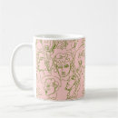 Recherche de visage abstrait tasses Contemporain