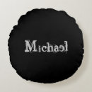 Recherche de noir blanc moderne coussins Monogramme