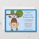 Recherche de singe anniversaire invitations Fête d'anniversaire de singe