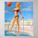 Recherche de fille bikini posters Vintage