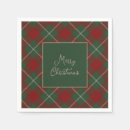 Recherche de tartan serviettes Joyeux noël